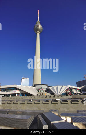 Fernsehturm (tv tower), Germany, Berlin Mitte Stock Photo