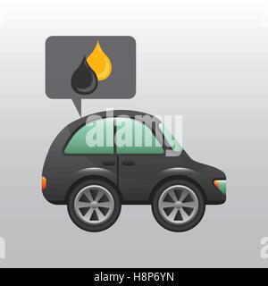 coupe car gasoline oil icon vector illustration eps 10 Stock Vector