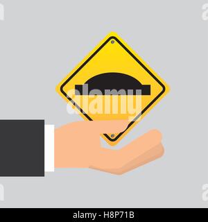 road sign uneven icon design vector illustration eps 10 Stock Vector