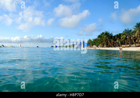 Boracay, White Beach, Boracay Island, Philippines Stock Photo