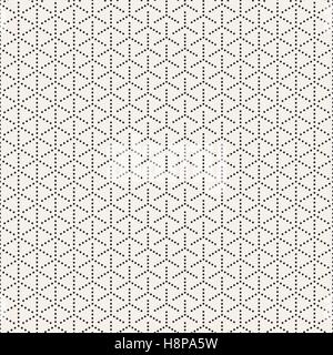Vector Seamless Black and White Circles Halftone Pattern. Abstract Geometric Background Design. Stock Vector