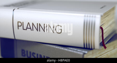 Business - Book Title. Planning. 3D. Stock Photo