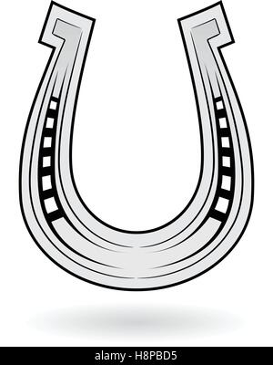 Vector Illustration of Horse Shoes isolated on a white background Stock Vector