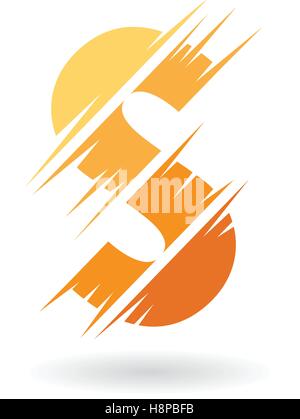 letter s curve stripe line logo vector Stock Vector Image & Art - Alamy