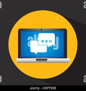 computer video play network media icons vector illustration eps 10 Stock Vector