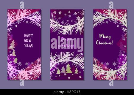 Set of vertical vector banners. Stock Vector