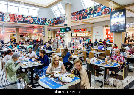 Miami Florida International mall food court plaza table tables casual