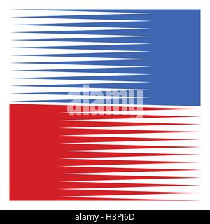 Symbol / logo shape with straight parallel horizontal lines Stock Vector
