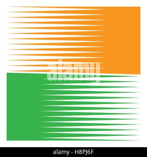 Symbol / logo shape with straight parallel horizontal lines Stock Vector