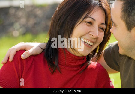 Laughing couple Stock Photo
