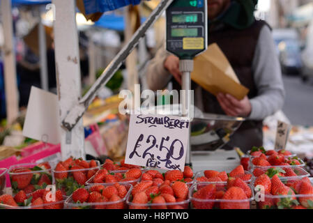 Fruit stall, Portobello road market, London UK Stock Photo