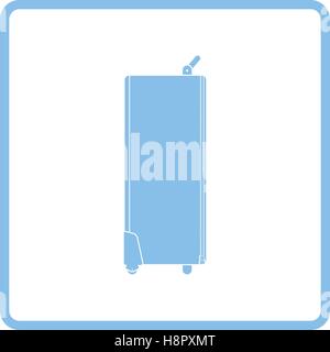 Icon of studio photo light bag. Blue frame design. Vector illustration. Stock Vector