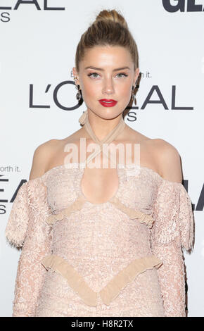 LOS ANGELES, CA - NOVEMBER 14: Amber Heard at  Glamour's Women Of The Year 2016 at NeueHouse Hollywood on November 14, 2016 in Los Angeles, California. Credit: Faye Sadou/MediaPunch Stock Photo