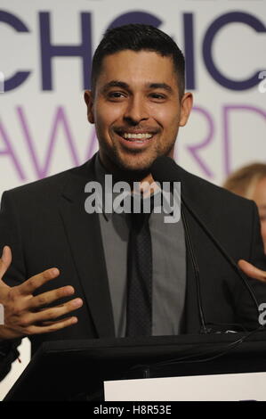 Beverly Hills, California, USA. 15th Nov, 2016. Actor Wilmer Valderrama attend the People's Choice Awards Nominations Press Conference at The Paley Center for Media on November 15, 2016 in Beverly Hills, California. Credit:  The Photo Access/Alamy Live News Stock Photo
