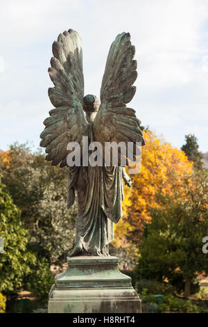 Angel of Peace Statue at Parade Gardens in Bath, Somerset, England, UK