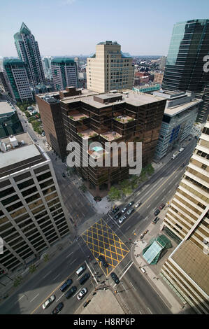 Aerial view of downtown Toronto intersection Stock Photo - Alamy