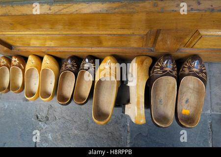 Wood clogs side by side Stock Photo