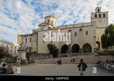 Cathedral Basilica of the Assumption of the Virgin Mary of Santander, Spain, Europe Stock Photo