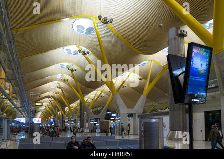 Adolfo Suárez Barajas airport in Madrid, Spain Stock Photo