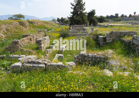 Ruins of Ancient Corinth, Greece, Europe Stock Photo