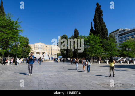 Syntagma square in Athens, Greece Stock Photo
