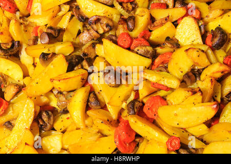 potatoes stewed in home Stock Photo