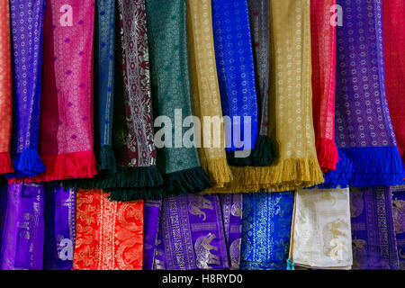 Silk plantation, Koh Oknha Tey Island, Cambodia Stock Photo