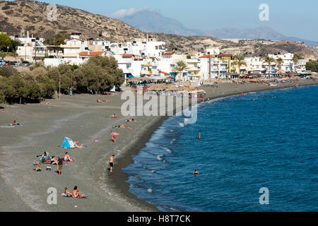 Griechenland, Kreta, Mirtos westlich von Ireapetra, Urlaubsort am Meer Stock Photo