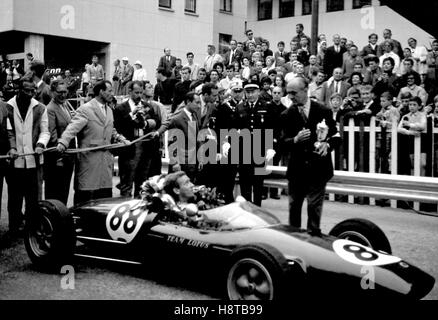 1962 MONACO GP FJ WINNER PETER ARUNDELL LOUIS CHIRON LOTUS 22 Stock Photo