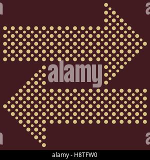 Fine Vector Dotted Arrows Stock Vector
