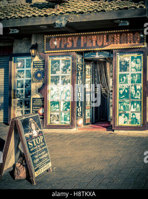 Clairvoyant, Blackpool seafront, Lancashire, UK. Stock Photo