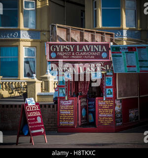 Clairvoyant, Blackpool seafront, Lancashire, UK. Stock Photo