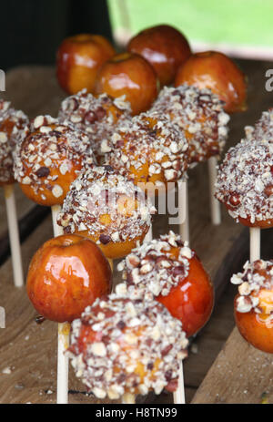 CANDIED APPLES for sale Stock Photo