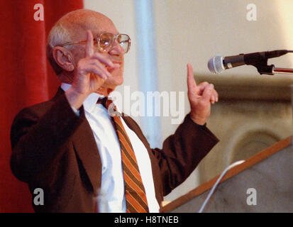 MILTON FRIEDMAN US Economist and the Nobel Prize in economics in 1976 Stock Photo