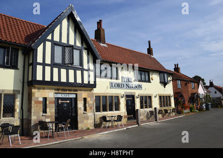 The Lord Nelson Pub at Reedham on the River Yare, Norfolk Broads. Stock Photo