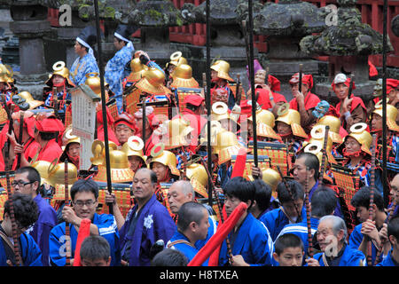 Japan, Nikko, festival, samurai parade, people, Stock Photo