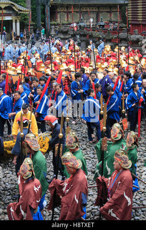 Japan, Nikko, festival, samurai parade, people, Stock Photo