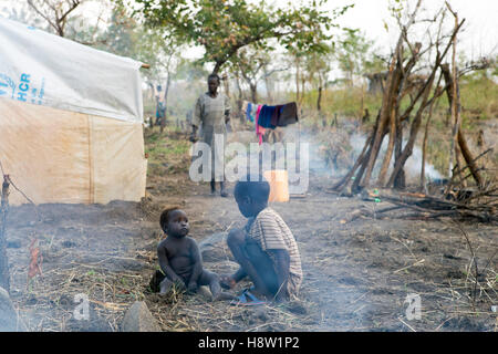 Agogo refugee camps in North Uganda, approx. 5 km from the town of ...