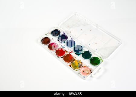 Watercolors isolated on the white background Stock Photo