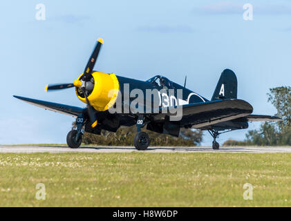 Goodyear FG-1D (Chance Vought F4U) Corsair carrier-based fighter-bomber Stock Photo