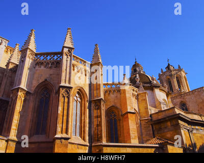 Spain, Catalonia, Tarragona, View of The Cathedral of Tarragona. Stock Photo