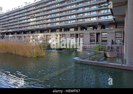 Residential buildings around the Barbican Centre, London, UK Stock Photo