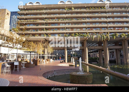 Residential buildings around the Barbican Centre, London, UK Stock Photo