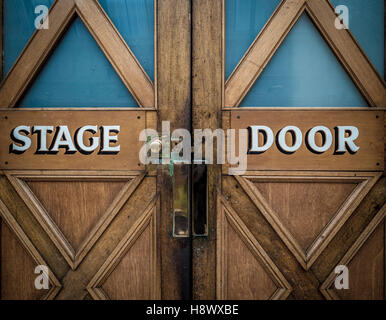 Stage Door in the Floral Hall, Winter Gardens, Blackpool, Lancashire, UK. Stock Photo