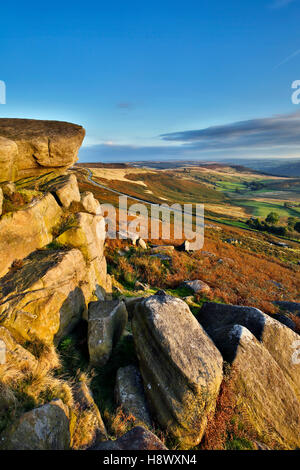 Stanage Edge; Peak District; UK Stock Photo