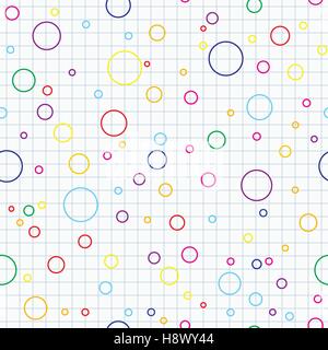 Background with squares and bubbles. Stock Vector