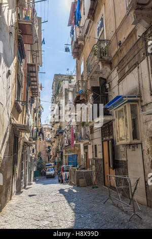 Streets of Naples, Old spanish district, Naples, Italy, European Union Stock Photo