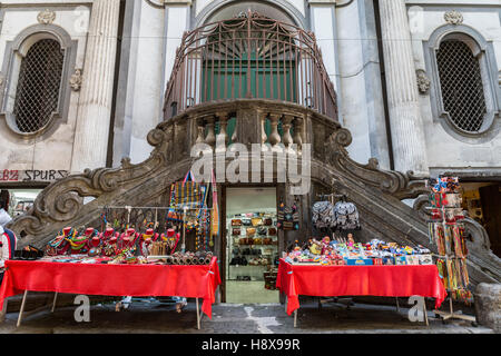 Streets of Naples, Old spanish district, Naples, Italy, European Union Stock Photo