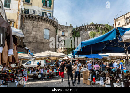 Streets of Naples, Old spanish district, Naples, Italy, European Union Stock Photo