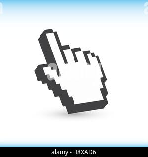 Computer hand cursor. Vector Illustration Stock Vector